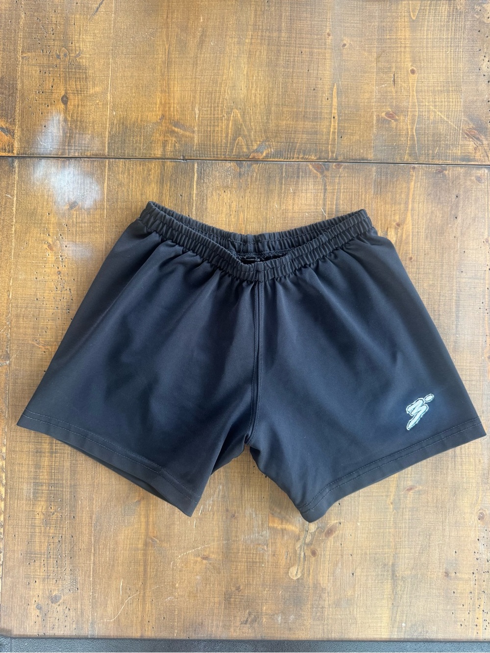 Black Women’s Athletic Spandex Shorts with Elastic Waist